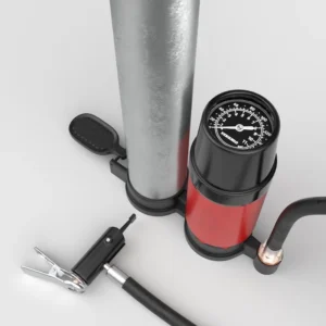 Pompa rowerowa na białym tle